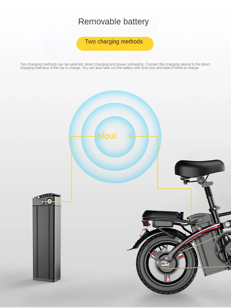 

New National Standard Folding Electric Bicycle For MenBeginone Smart Foldable Electric Bicycle Mini Car For Women