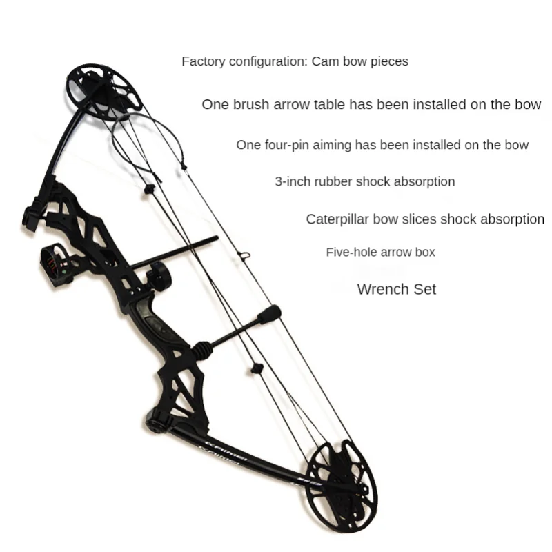 

Beginner Bow And Arrow 30-70 Pounds Outdoor Archery Equipment Arrow Accessories Outdoor Composite Pulley Bow And Arrow