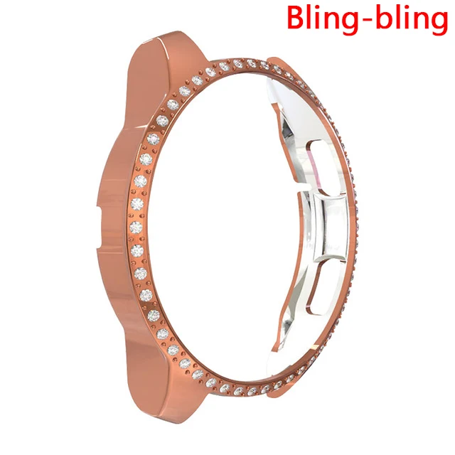 Bling-bling-Rosegold Чехол gear S3 frontier для samsung Galaxy Watch, 46 мм, 42 мм, ремешок, покрытие из мягкого ТПУ, универсальный защитный чехол, рамка - Цвет: Bling-bling-Rosegold