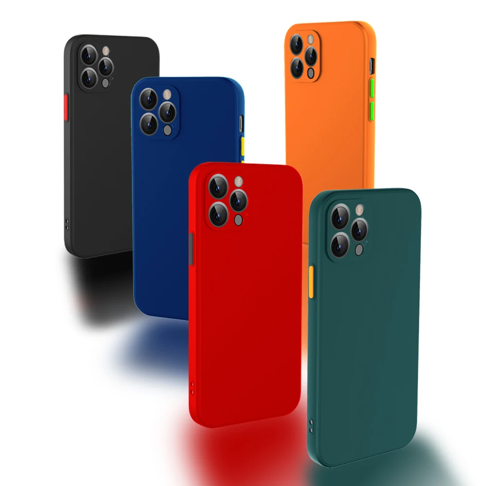 

New Magic Square Original Liquid Silicone Phone Cover For iPhone 11 12 Promax X Xr Xs Max 7 8 6 6s Plus 12Pro Mini Phone Case