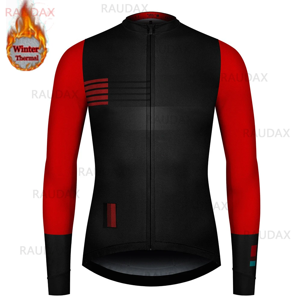 

Winter Fleece Bike Jersey 2021 Mens Cycling Jersey Mountian Bike Bicycle Cycling Clothing Thermal Fleece Maillot Ciclismo Hombre