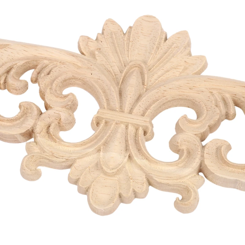 2Pcs Vintage Wood Carved Decal Corner Onlay Applique Frame For Home Furniture Wall Cabinet Door Decor Crafts 22X10cm | Дом и сад
