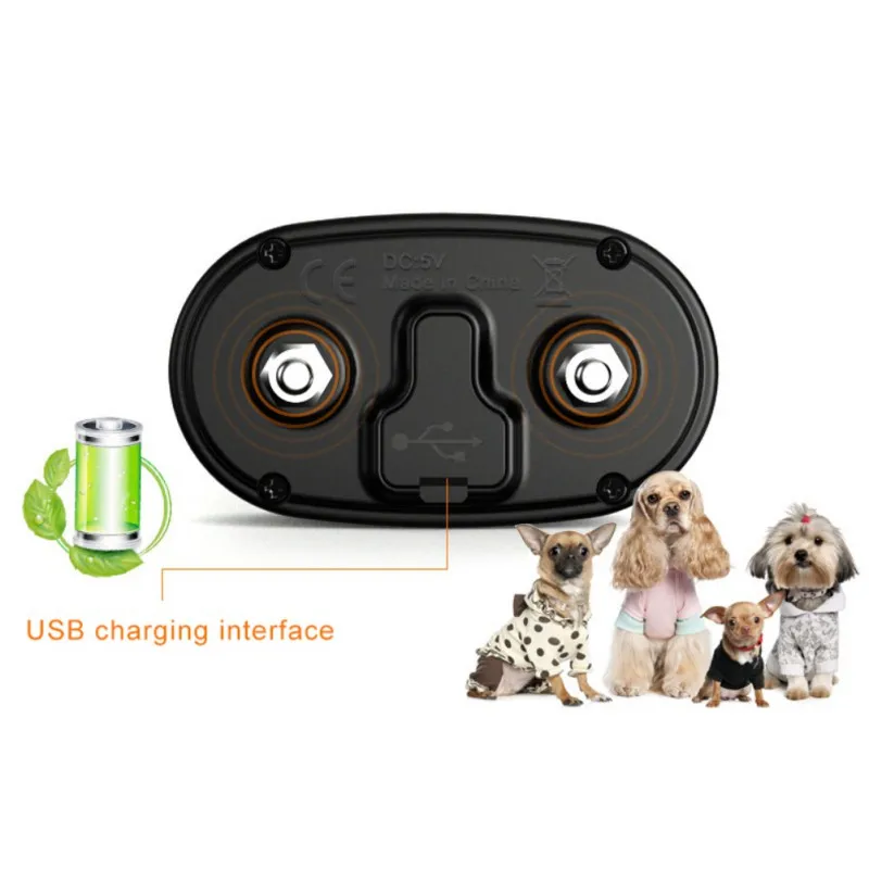 Портативный ошейник для собак регулируемый маленький средний большой USB