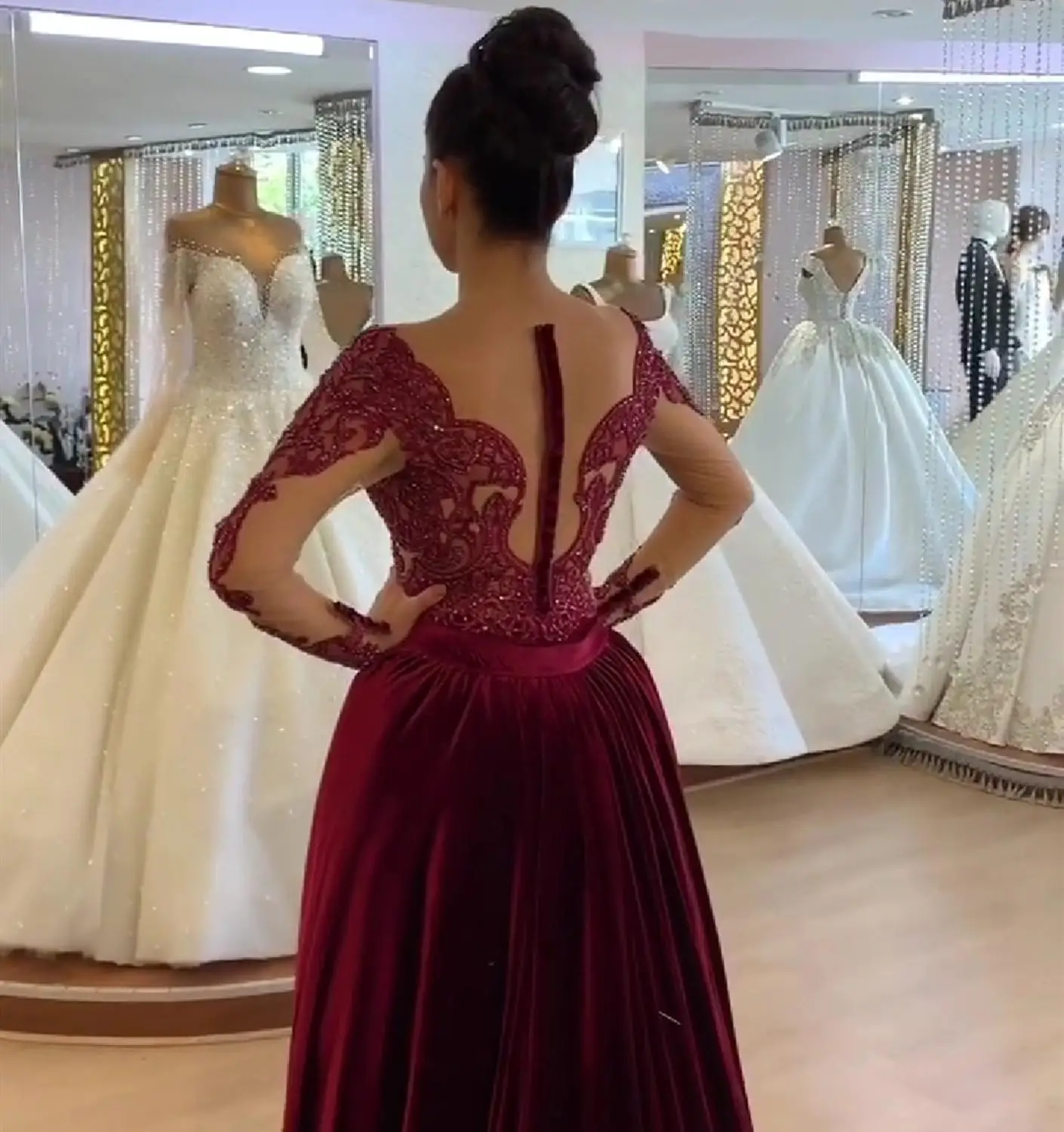 Вечернее платье 2019 вечернее русалки для женщин кружевное с длинным рукавом