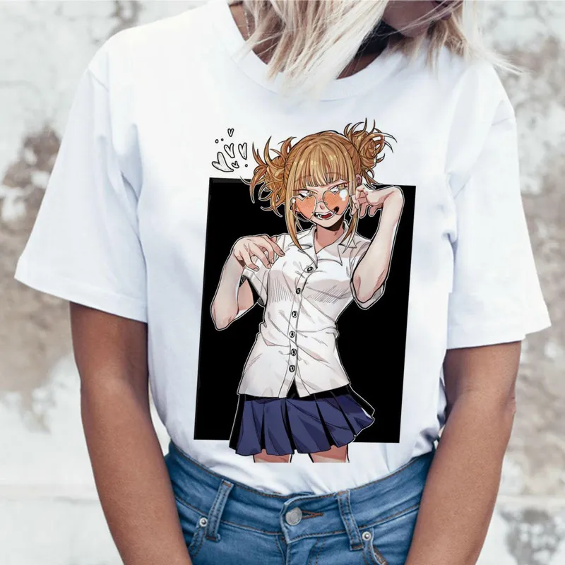 Женская футболка с принтом Los хилус Мико Тога Senpai Harajuku забавная Hentai химико топы 2019