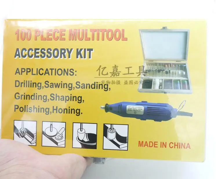 Деревянная коробка 100 шт. электрический шлифовальный набор аксессуары для