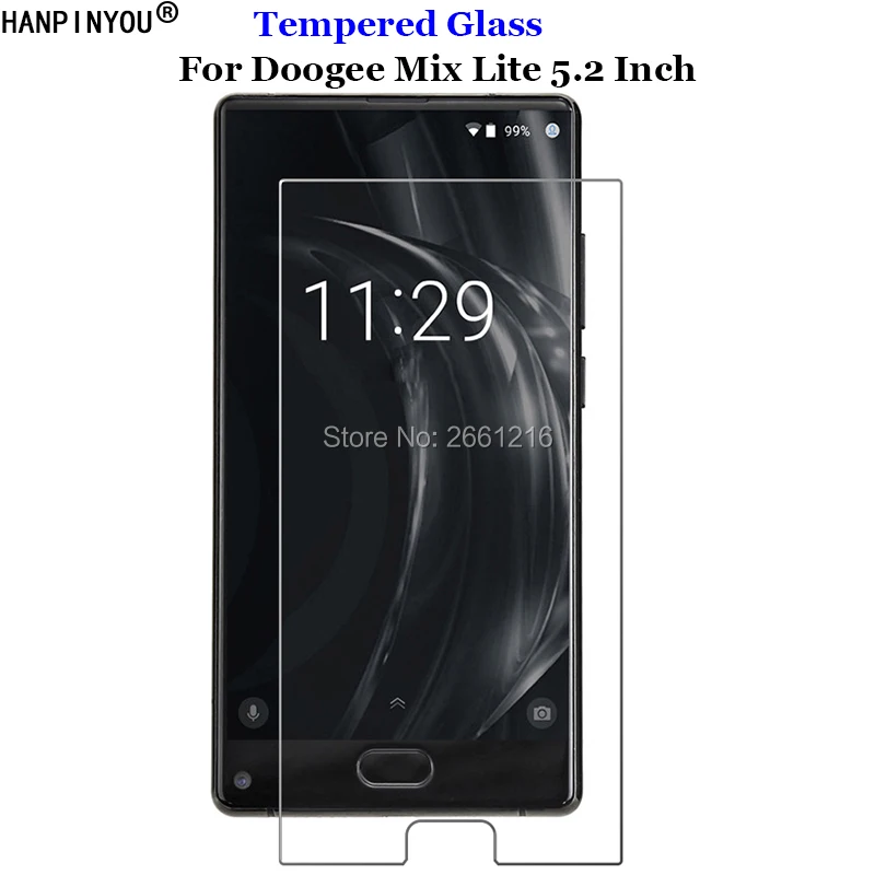 Для Doogee Mix облегченное закаленное стекло 9H 2.5D Премиум Защитная пленка для экрана