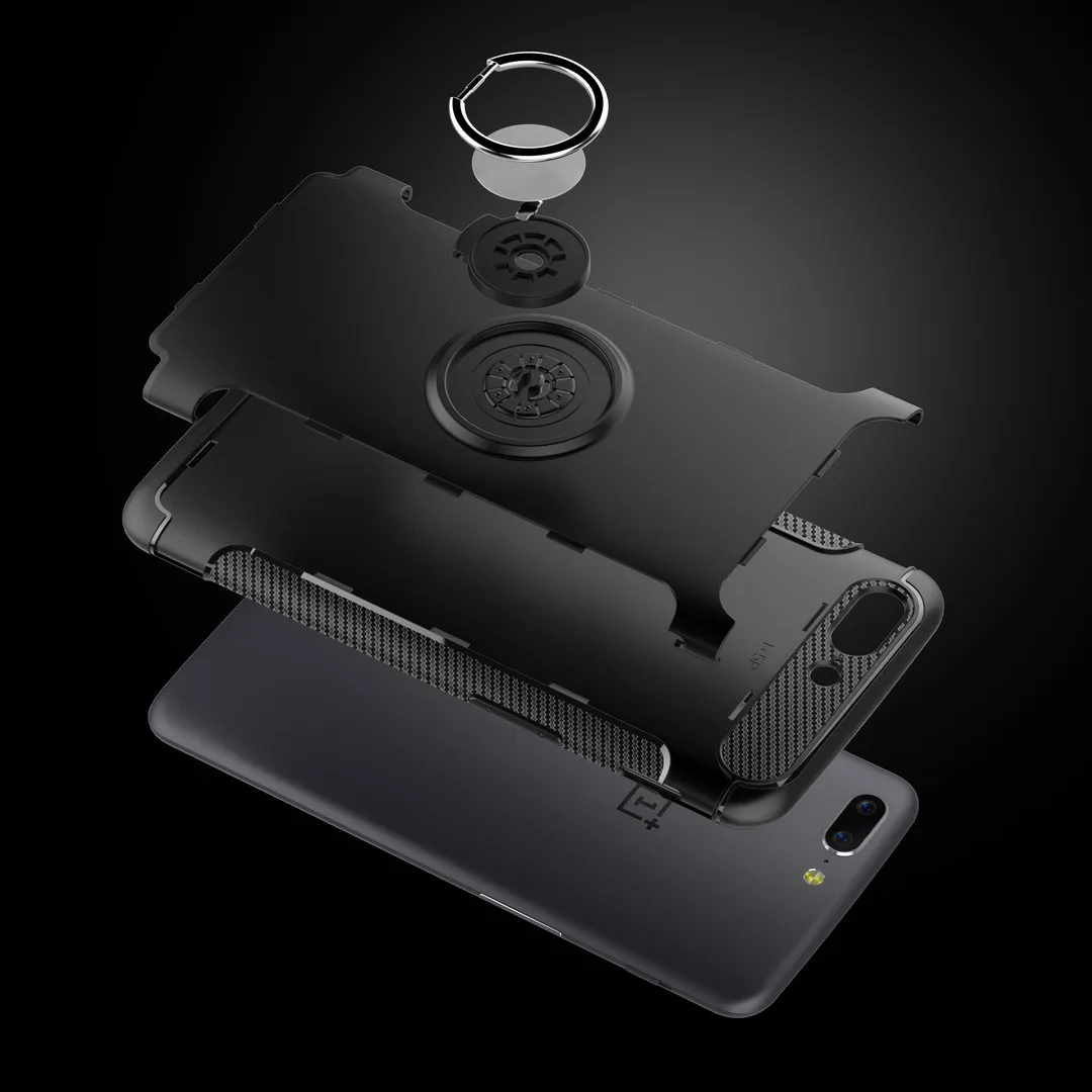 shell hard pc shockproof armor bumpe hybrid stand back cover for one plus 5 t 7 phone case free global shipping