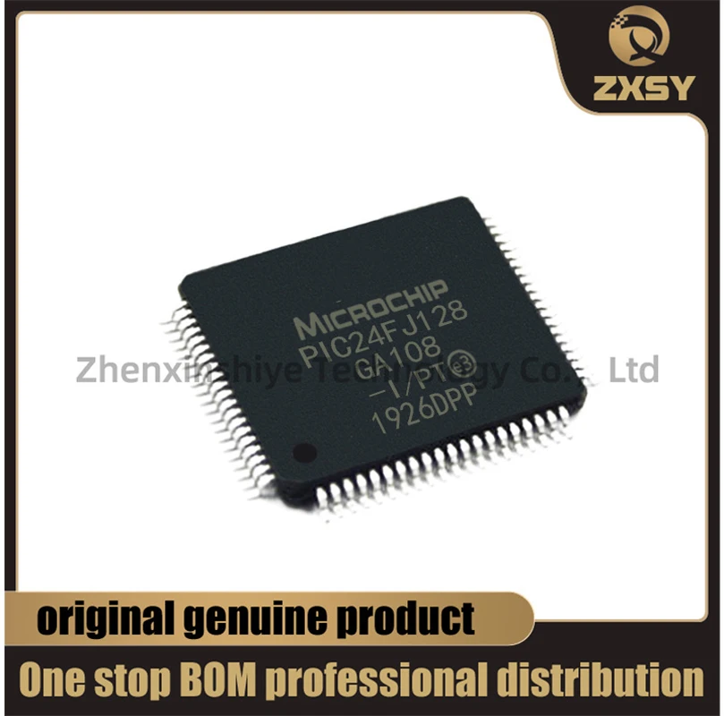 

New original PIC24FJ128GA108-I/PT mcu chip QFP80