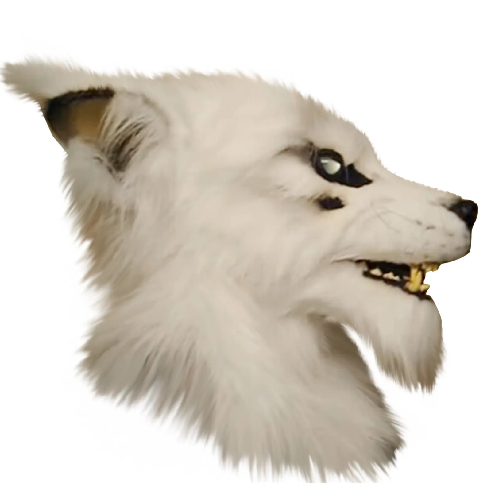 

Halloween Funny Masks Fashion Supersoft Wolvles White wolf mask Masquerade Holiday Adult Kid Mask Headgear