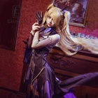 Костюм для косплея Fischl Genshin Fischl Impact, униформа аниме, костюм для Хэллоуина, женское платье, Индивидуальные костюмы