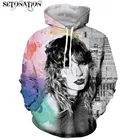 Модные толстовки tayпри с длинным рукавом и 3D принтом на молниитолстовкикофтыкурткимужскиеженские Прямая поставка