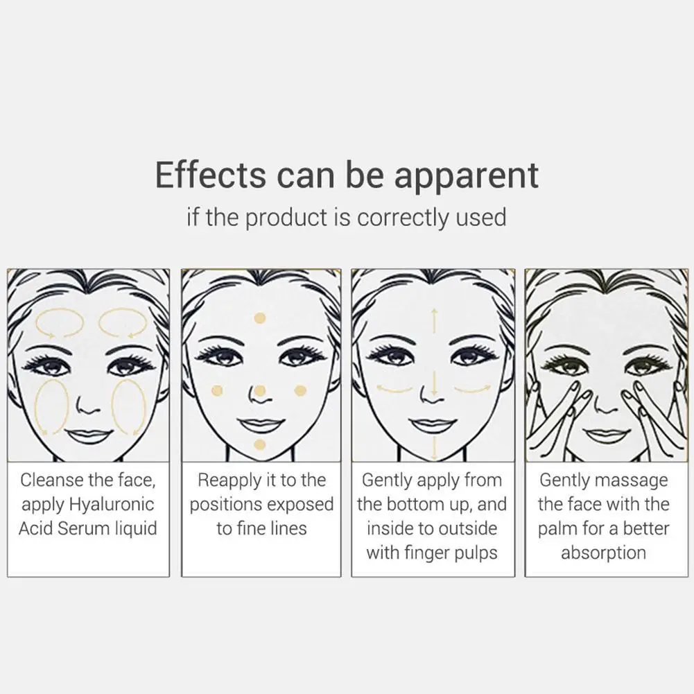 

Hyaluronic Acid Face Serum Anti-Aging Shrink Pore Essence Whitening Repair Care Dry Moisturizing Anti Skin Cream J4G5