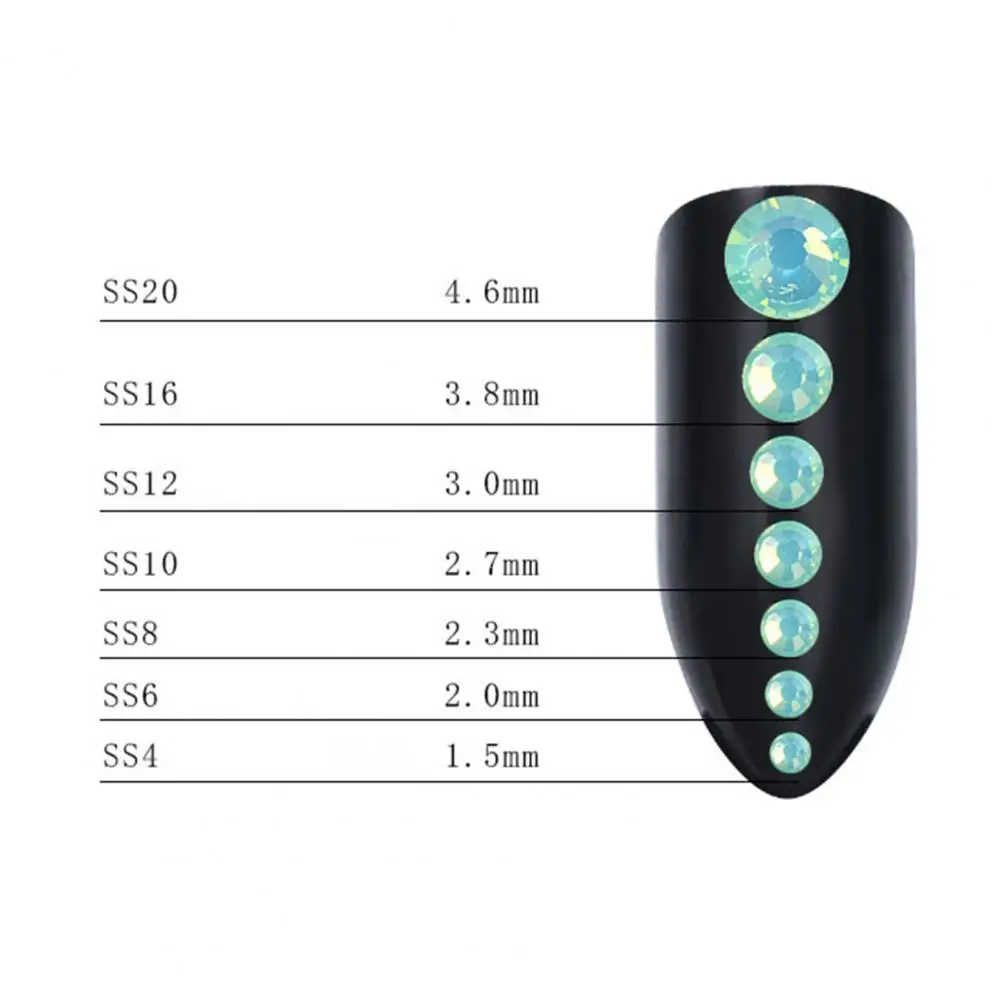 

5Gram MixedBlue/Green/Pink/White Opal 3D Crystal Nails Art Rhinestone,Flatback Glass Nail art Decoration For DIY