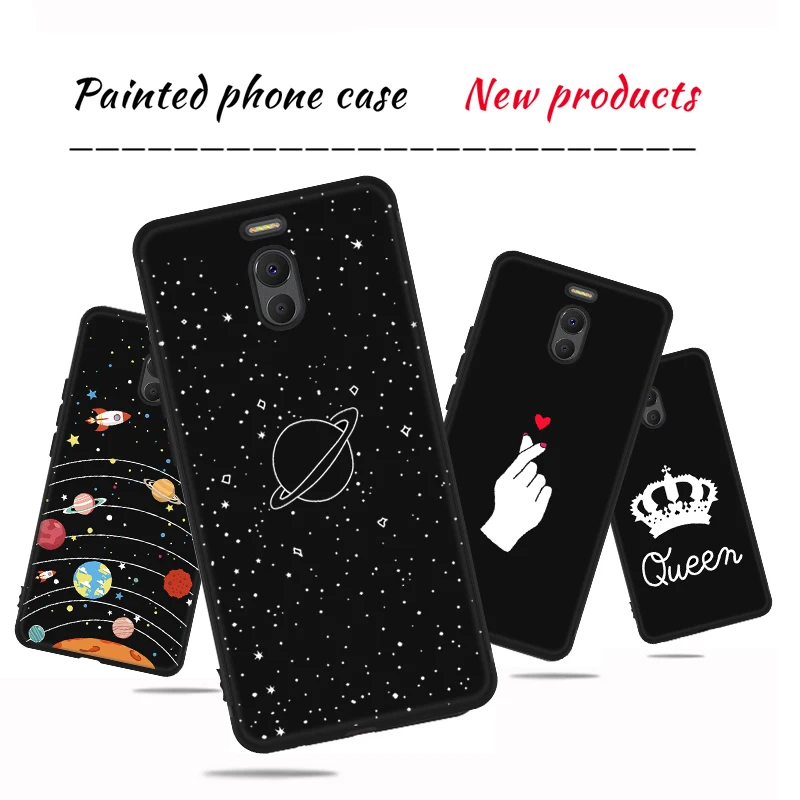 Матовый чехол для телефона с рисунком Meizu 16S 16 Plus Note 8 9 X8 M6 M5 M5S M5C Мягкая силиконовая