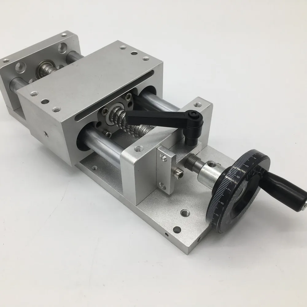 CNC скользящий стол Ход 100 мм 4 &quotручное колесо Линейный модуль скольжения