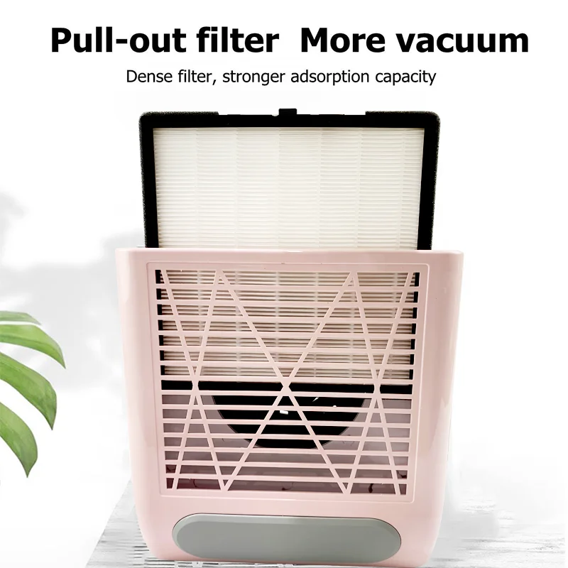 Пылесос маникюрный с фильтром большой пылесборник для ногтей инструмент салона