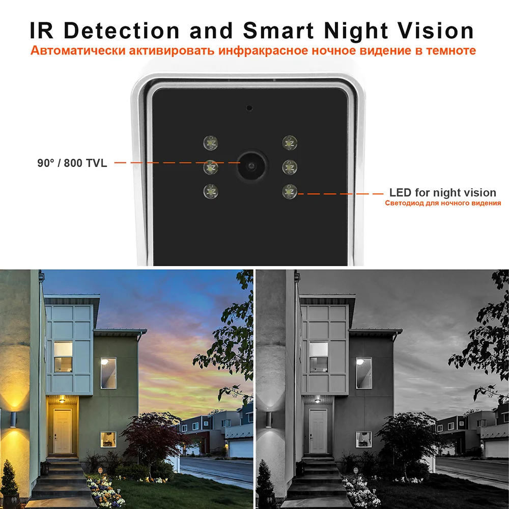 video intercom doorbell camera 1000tvl outdoor doorbell led night vision call panel for video doorbell video door phone system free global shipping