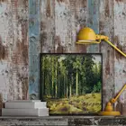 Настенная Наклейка 45*200 см в полоску из ПВХ с текстурой древесины, домашняя каменная наклейка, эффектные Декоративные самоклеящиеся комнатные обои, муравей