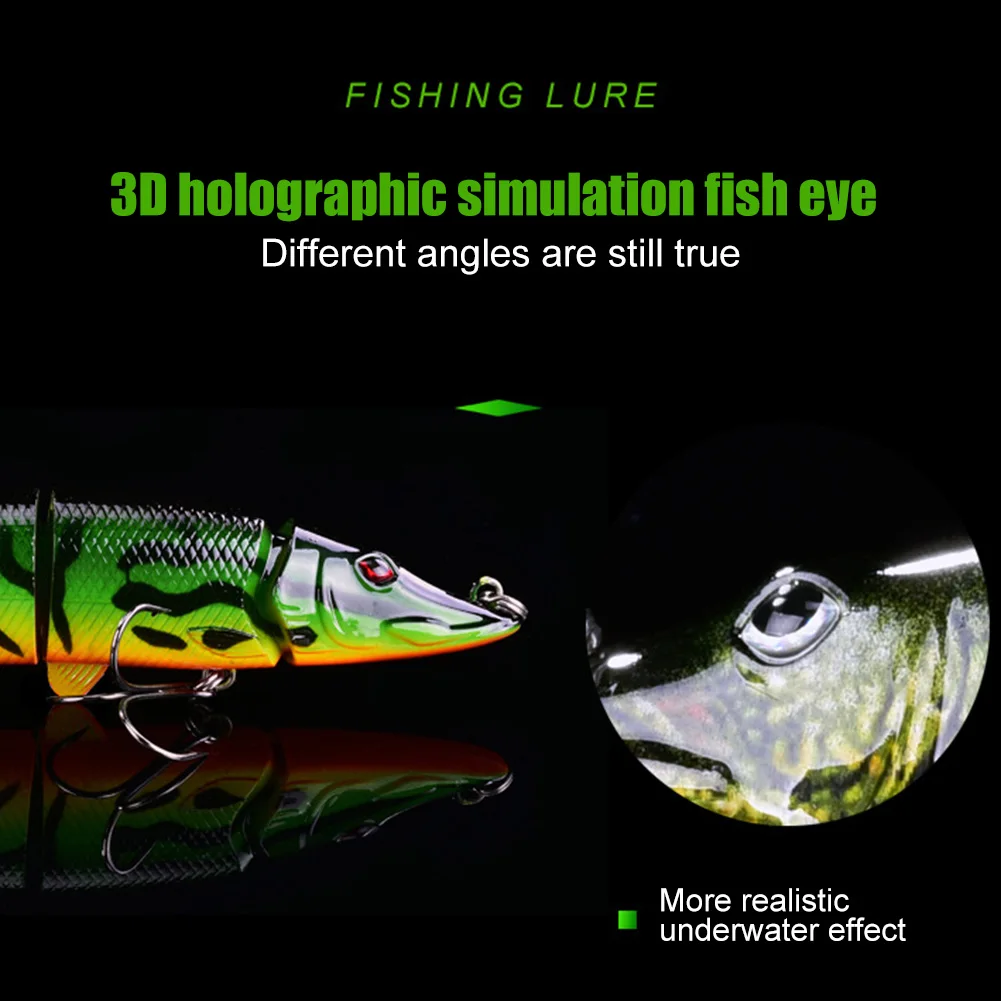 

Newly Multi-section Fishing Lure Swimbait Bait Wobblers Fishing Lures for Saltwater and Freshwater BN99