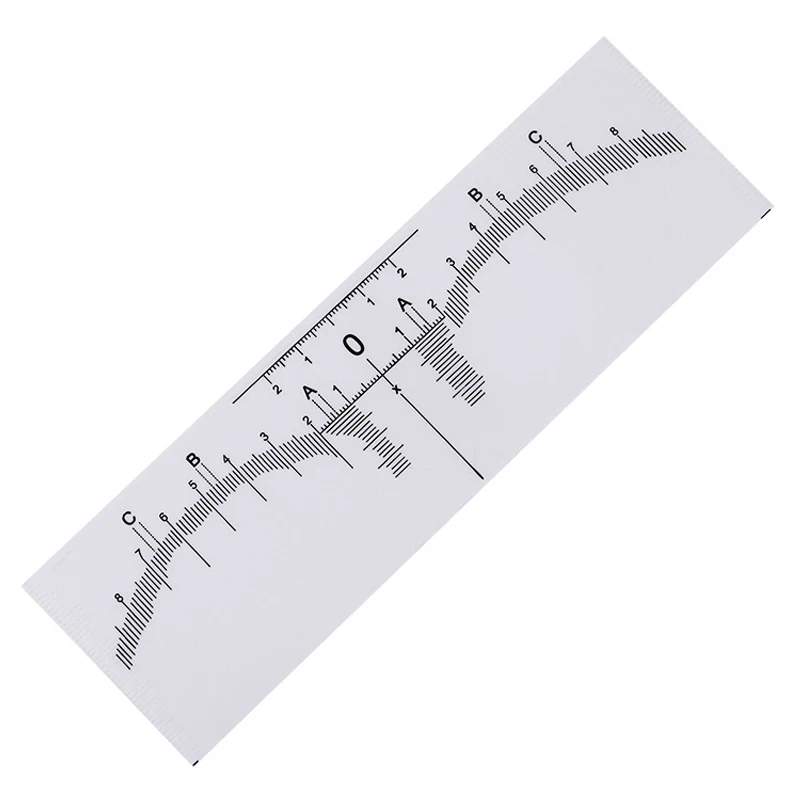 50 шт. одноразовая линейка для измерения бровей микроблейдинг трафарет