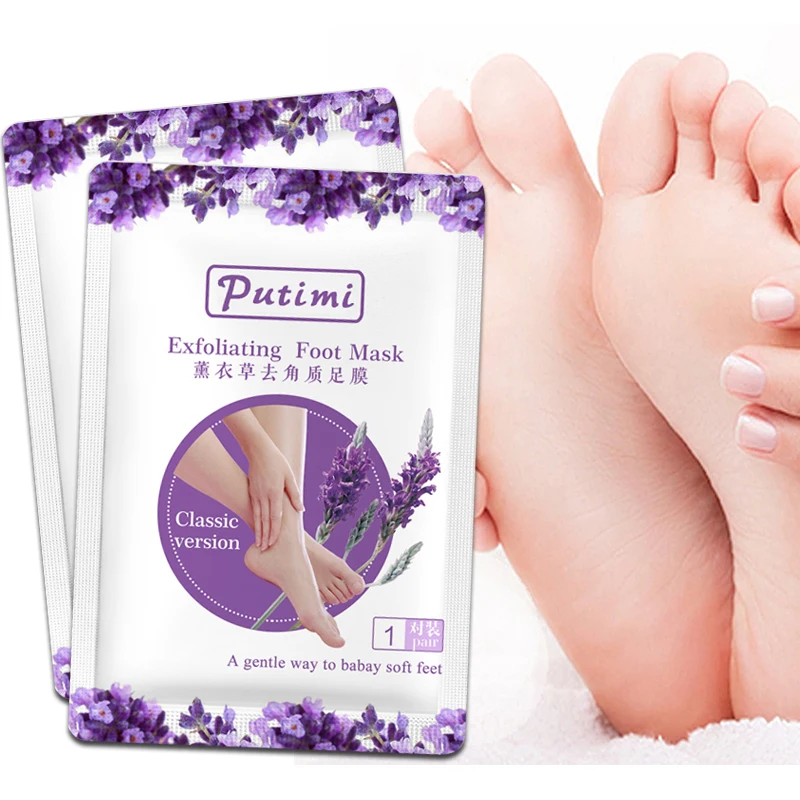 Лавандовая маска для ног пилинг педикюрные носки Ранняя подушечки уход за ногами