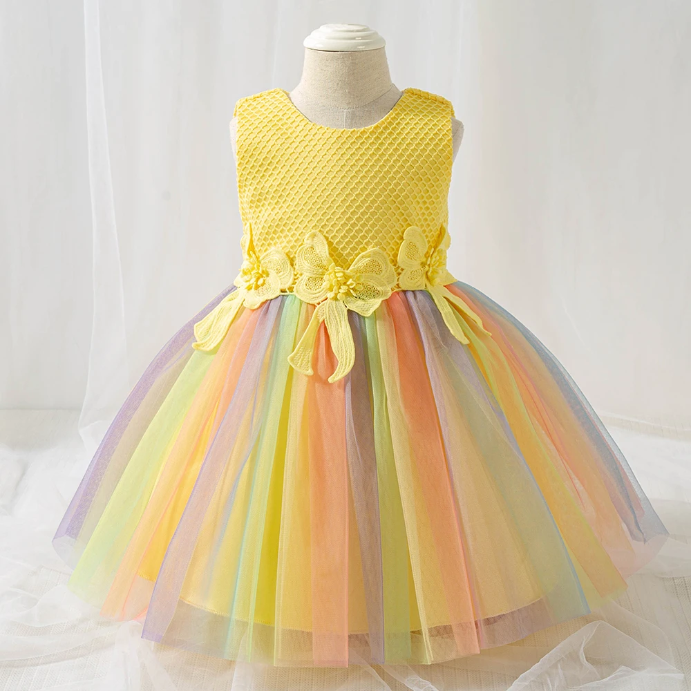 

Toddler Baby Girl Infant Lace Tutu Dress Baby Girl Wedding Dress Kids Party Vestidos for Baby Princess 1 Years Birthday