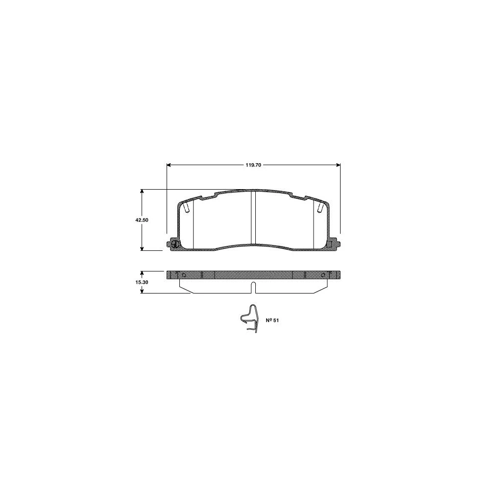 

Ceramics Brake pads for 0446528210 car Parts Replacement 0446528210