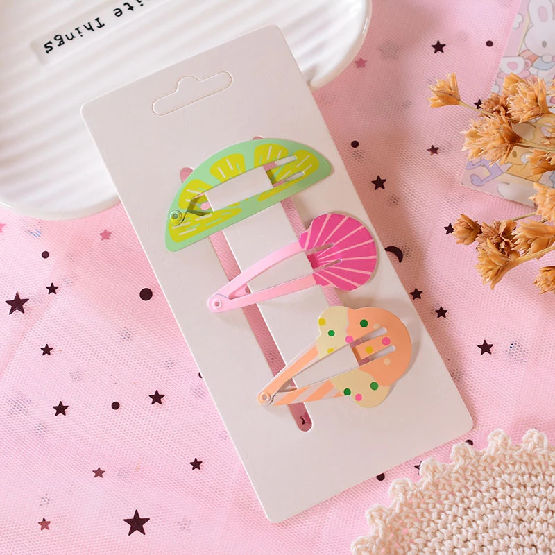 Заколки для волос Детские в виде фруктов ананасов 3 шт./компл. | Детская одежда и