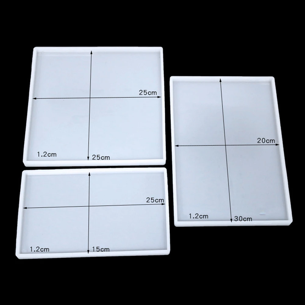 

Super Big Silicone Square Mold Coaster Large Fluid Artst Mold Resin Coaster Making Epoxy Resin Crafts DIY Coaster