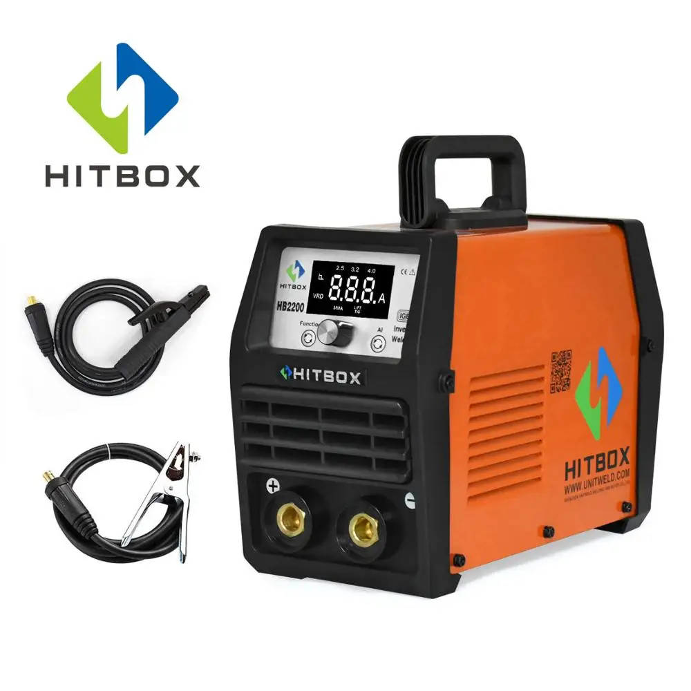 Сварочный аппарат HITBOX Arc Tig 2 в 1 220 В 4 0 ММ стержни из нержавеющей стали мощный