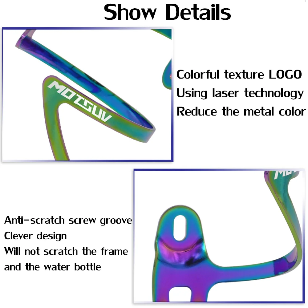 

MOTSUV Bicycle Bottle Cage Ultra Light Aluminum Alloy Road Bike Opening Water Cup Holder Bike Bottle Holder Bicycle Accessories