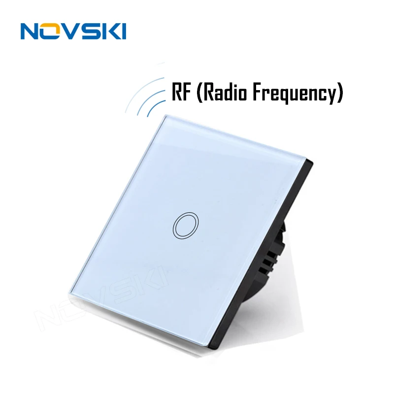 Настенный сенсорный выключатель RF433 1/2/3 дюйма 86*86 мм с дистанционным