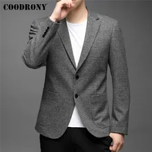 COODRONY traje de negocios para hombre, chaqueta informal de moda, abrigo, ropa de calle, novedad, otoño e invierno, C8112 (1)