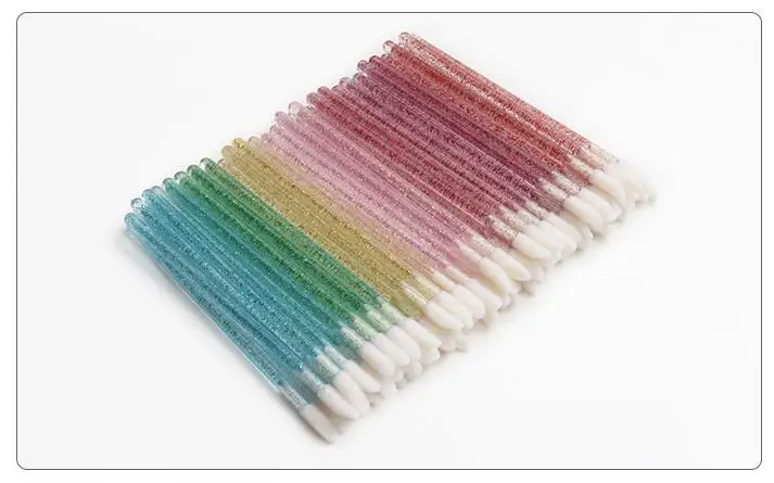 

1000pcs Disposable Cosmetic Brushes Lipstick Gloss Wands Applicator Soft head Rose Color Lip Brushes Makeup Tool Brushes