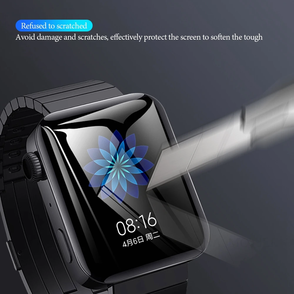 Ультратонкая прозрачная защитная пленка из ТПУ для смарт-часов Xiaomi Mi Watch против