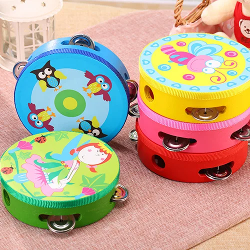 

Children Kids Music Toys Educational Cartoon Mini Musical Beat Instrument Hand Drum Baby Toys