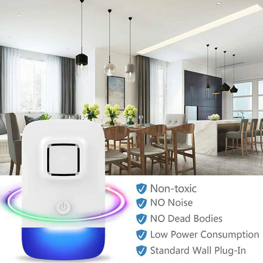 Indoor Mosquito Insect Repeller Rat Mouse Cockroach Pest Repellent Killer Electronic Ultrasonic Control EU/US/UK Plug | Дом и сад