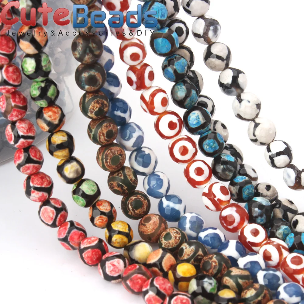 КИТАЙСКИЕ ТИБЕТСКИЕ Dzi глаза бусины натуральный зеленый цвет фотобусины 8 мм