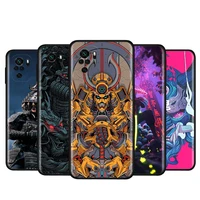 soft tpu cover the samurai ninja for xiaomi redmi note 4 4x 5a 5 6 7 8t 8 9t 9s 9 10 10s prime pro max black phone case