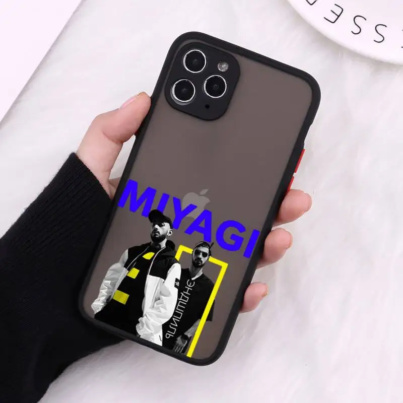 

Hajime MiyaGi Andy Panda Accessories Phone Case For iPhone 12 11 Mini Pro XR XS Max 7 8 Plus X Matte transparent Cover