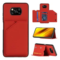 pu leather case for xiaomi poco x3 nfc mi 11 ultra 10t lite tpu frame cover for redmi note 10 9 pro 9s wallet card slot case