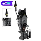 Город МОС архитектура черный дом с привидениями Классическая сцена уличный вид строительные блоки игрушка Сборная модель хэллоуин игрушка подарок для мальчика