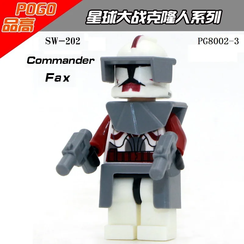 PG8002 8 шт./компл. Space 7 The Force Awaken Clone Trooper командор Фокс Рекс строительный блок