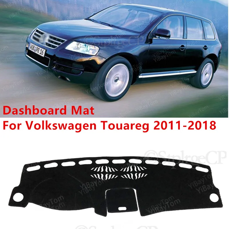 

Противоскользящий коврик для Volkswagen VW Touareg 2011-2018 7P, защитный ковер от солнца, аксессуары для приборной панели