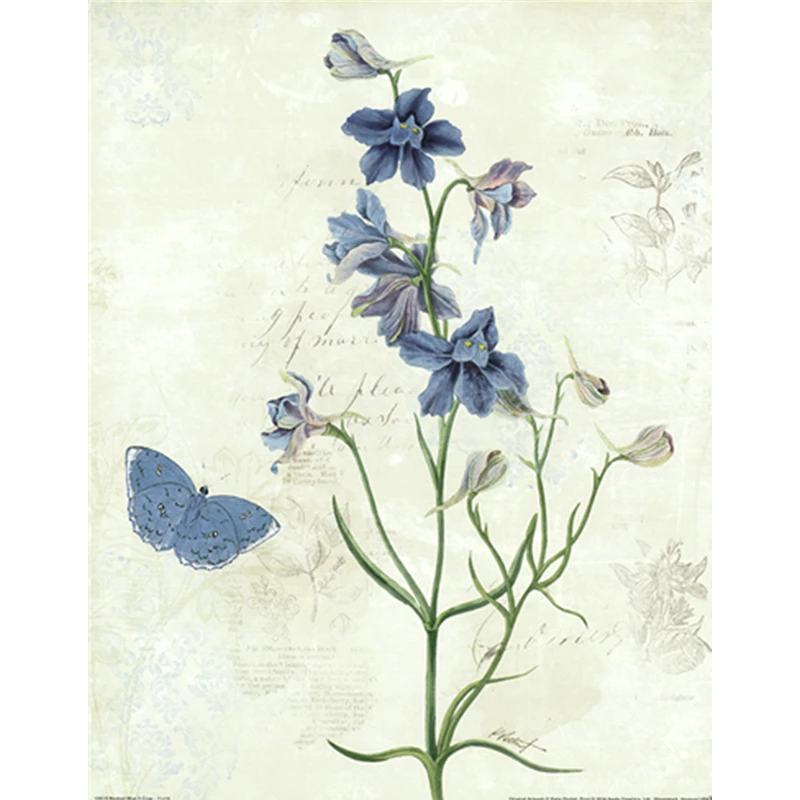 

Vintage Nostalgia Plant Specimens Flowers Nordic Oil Painting Print Poster On Canvas Living Room Caf Bedroom Decor Art Pictures