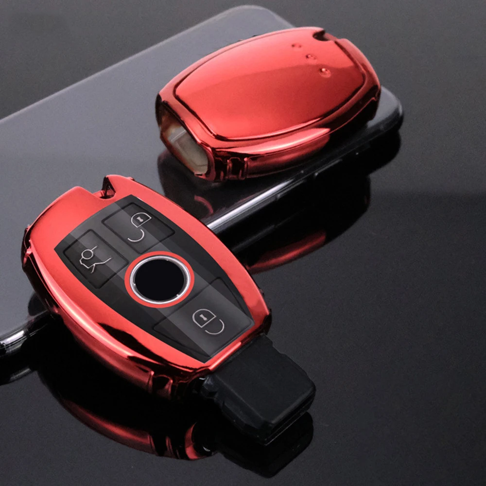 

Soft TPU Car Remote Key Cover Case For Mercedes Benz W124 W176 W202 W203 W204 W205 W210 W211 W212 Car Smart Key Accessories Fob