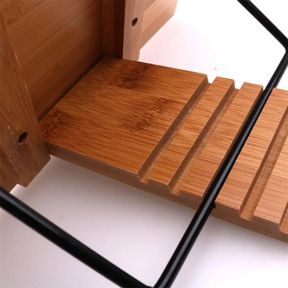 Newest Flanger Portable Fordable Desktop Bamboo Book Stand Reading Holder for Music Books Textbooks Tablets Laptop with Clips | Спорт и