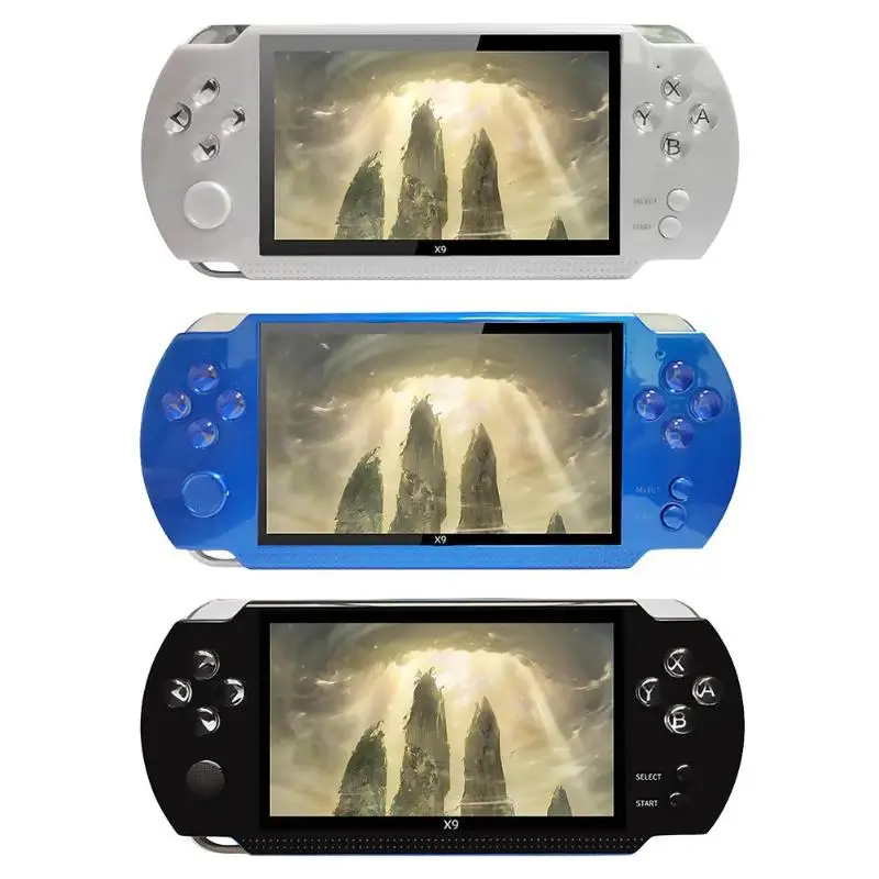 CoolBaby X9 портативная игровая консоль 8GB Видео игровой плеер Поддержка 8 бит/16 бит/32 бит встроенный 300 игр ретро-консоль для детей и взрослых