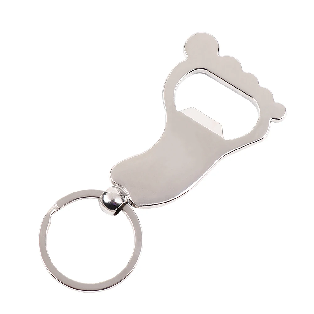 1 шт. модные ножные формы металлические пивные бутылки открывалка брелок для